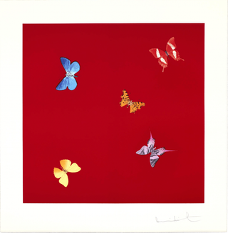Damien Hirst, Love Poem (She Walks in Beauty), 2014 contemporary Print by the British Artist.