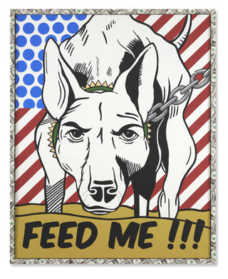 Ross Muir, Dog Pound, 2023 contemporary Painting by the British Artist.