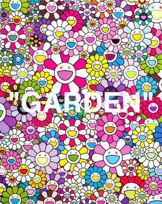 Takashi Murakami, Garden (White), 2018 contemporary Painting by the Japanese Artist.