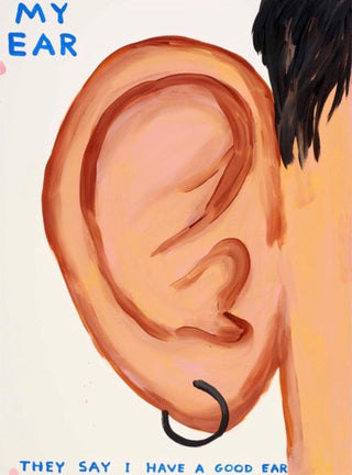 David Shrigley, My Ear, 2020 contemporary Works on Paper by the British Artist.