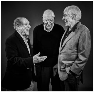 Andy Gotts, Mel Brookes, Carl Reiner, Dick Van Dyke, 2015 contemporary Print by the British Artist.