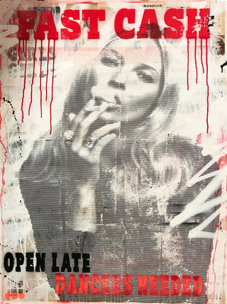 Layer Cake, Fast Cash - Kate Moss, 2017 contemporary Print by the American Artist.