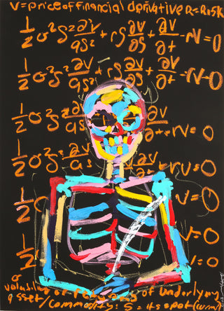 Bradley Theodore, The Big Short 1, 2017 contemporary Works on Paper by the Caribbean Artist.