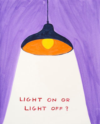 David Shrigley, Lights On or Lights Off, 2022 contemporary Works on Paper by the British Artist.