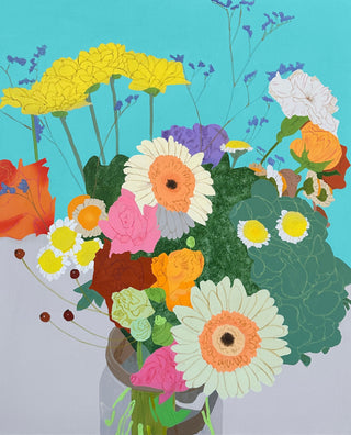 Moritz Moll, Autumn Bouquet II, 2024 contemporary Painting by the German Artist.