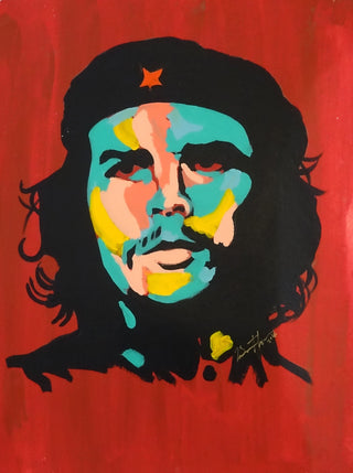 Bradley Theodore, Che Rendition B, 2016 contemporary Works on Paper by the Caribbean Artist.