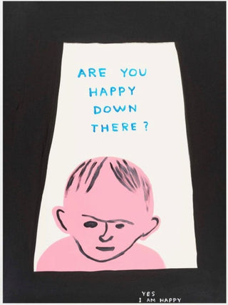 David Shrigley, Are You Happy Down There?, 2020 contemporary Works on Paper by the British Artist.