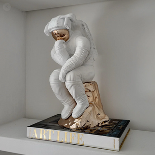 Joseph Klibansky, The Thinker, 2021 contemporary Sculpture by the Dutch Artist.