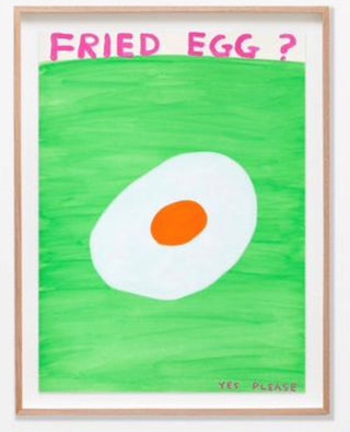 David Shrigley, Fried Egg, 2022 contemporary Works on Paper by the British Artist.