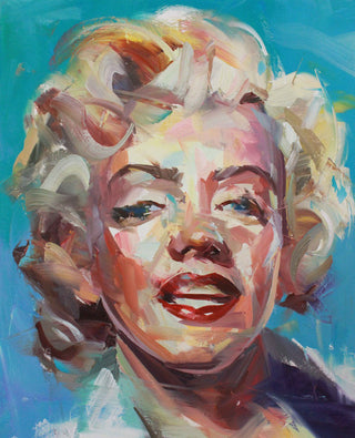 Paul Wright, Marilyn Commission, 2004 contemporary Painting by the British Artist.