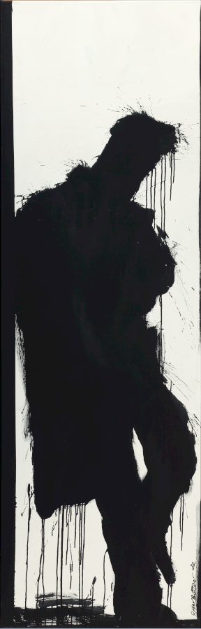 Richard Hambleton, LEANING SHADOW (ROLL), 1982 contemporary Painting by the Canadian Artist.