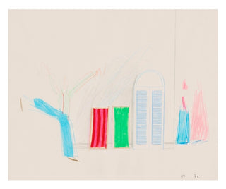 David Hockney, Poolside, 1974 contemporary Works on Paper by the British Artist.