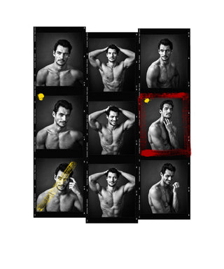 Andy Gotts, David Gandy Contact Sheet, 2015 contemporary Print by the British Artist.