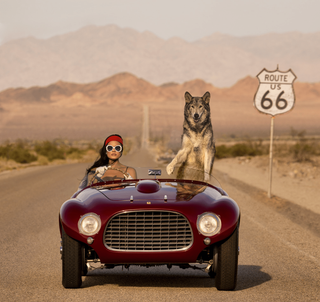 David Yarrow, Ferrari II (Colour), 2023 contemporary Print by the British Artist.