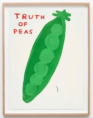 David Shrigley, Untitled (Truth of Peas), 2022 contemporary Works on Paper by the British Artist.