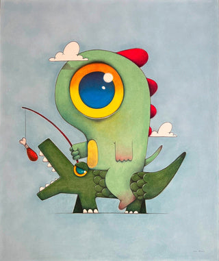 Oscar Llorens, The Journey, 2023 contemporary Works on Paper by the Spanish Artist.