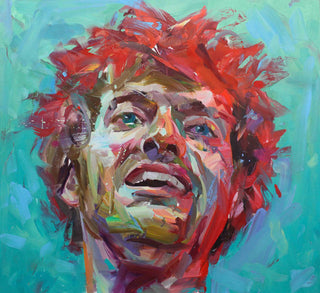 Paul Wright, Paolo Nutini, 2017 contemporary Painting by the British Artist.