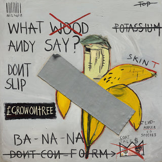 Ross Muir, Banana, 2023 contemporary Painting by the British Artist.