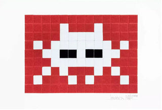 invader, Invasion (red), 2009 contemporary Print by the French Artist.