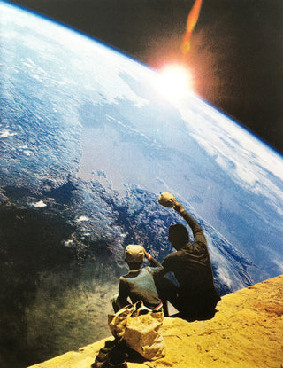 Joe Webb, Citizens Of Earth, 1980 contemporary Print by the British Artist.