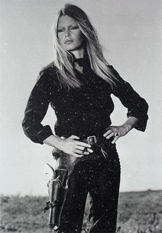 Russell Young, Bardot Cowgirl (Wild White), 2021 contemporary Print by the British Artist.