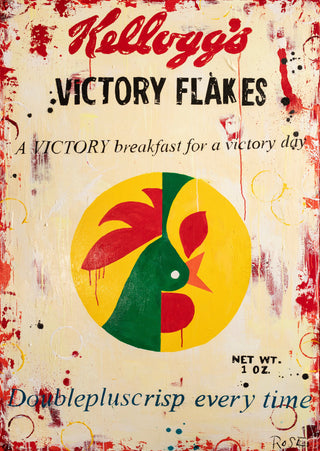 Charlotte Rose, 1984 Kellogg Victory Flakes, 2025 contemporary Print by the British Artist.