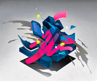 Mikael B, Swing Symphony #2, 2015 contemporary Painting by the Danish Artist.