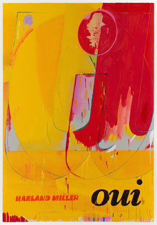 Harland Miller, Oui, 2023 contemporary Print by the British Artist.