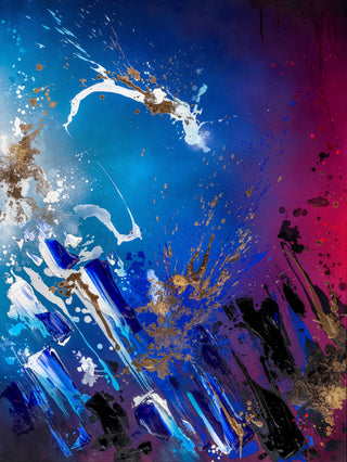 Mikael B, Starry Night #2, 2019 contemporary Painting by the Danish Artist.