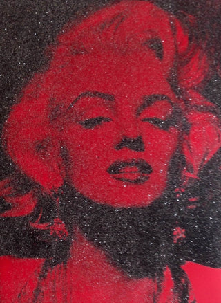 Russell Young, Marilyn - Reach out and Touch the Faith in Red and Black Black, 1981 contemporary Print by the British Artist.