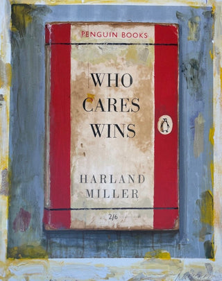 Harland Miller, Who Cares Wins, 2022 contemporary Print by the British Artist.