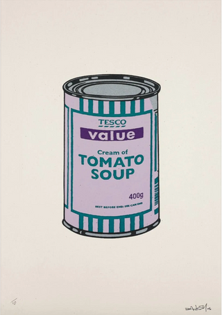 Soup Can (Lilac, Emerald and Purple) SIgned