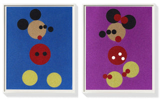 Mickey & Minnie (Small Glitter)