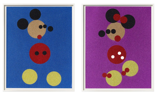 Mickey & Minnie (Small Glitter)