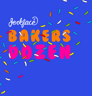 Jerkface: Bakers Dozen - Exhibition Branding