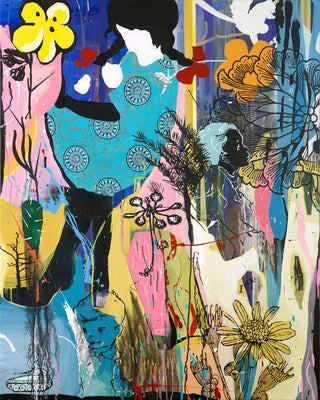 Dan Baldwin, Escape, 2016 contemporary Painting by the British Artist.