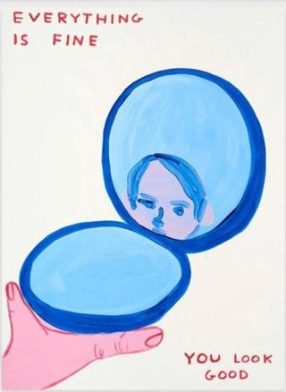 David Shrigley, Untitled (Everything is Fine), 2022 contemporary Works on Paper by the British Artist.