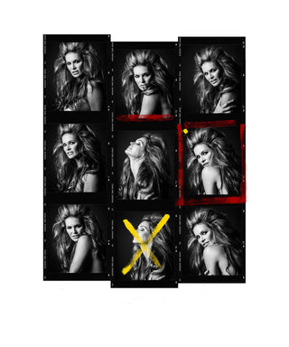 Andy Gotts, Elle Macpherson Contact Sheet, 2009 contemporary Print by the British Artist.