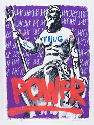 Bradley Theodore, Power, 2016 contemporary Works on Paper by the Caribbean Artist.