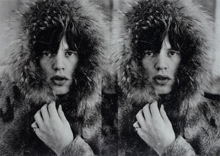 Russell Young, Mick Jagger Diptych (Love White), 2019 contemporary Print by the British Artist.