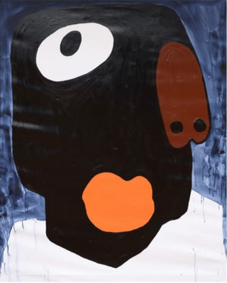 Isshaq Ismail, Sentiments 11, 2021 contemporary Painting by the Ghanaian Artist.