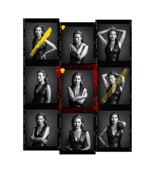 Andy Gotts, Kate Moss Contact Sheet, 2013 contemporary Print by the British Artist.