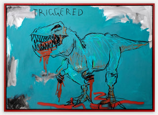 The Connor Brothers, Triggered, 2022 contemporary Painting by the British Artist.