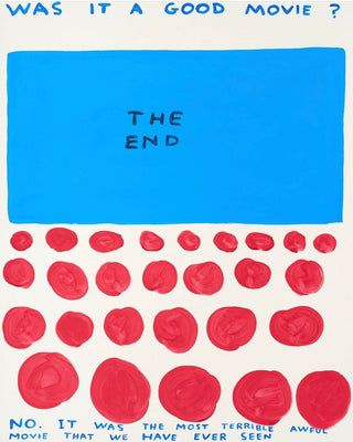 David Shrigley, Was It A Good Movie?, 2022 contemporary Works on Paper by the British Artist.