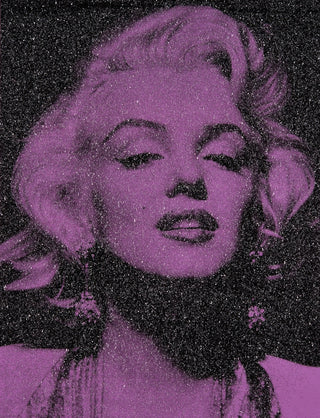 Russell Young, Marilyn Portrait California (Beverly Lavender & Black), 2024 contemporary Print by the British Artist.