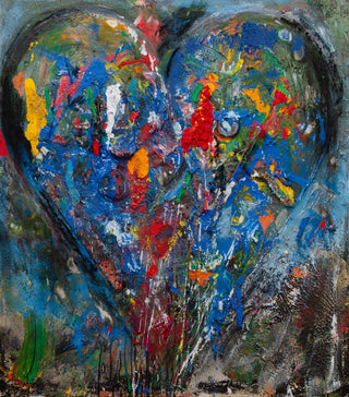 Jim Dine, Primarily Blue, 2025 contemporary Painting by the American Artist.