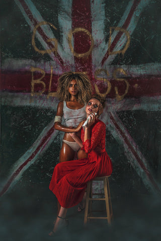 Haris Nukem, God Bless, 2019 contemporary Works on Paper by the British Artist.