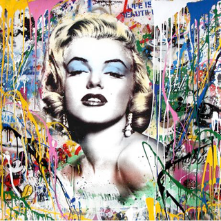 Mr Brainwash, Marilyn Monroe, 2017 contemporary Print by the French Artist.