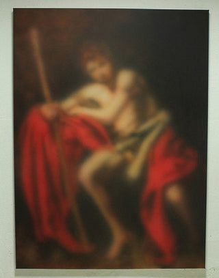 Miaz Brothers, Shepherd and Saints, 2021 contemporary Painting by the Italian Artist.