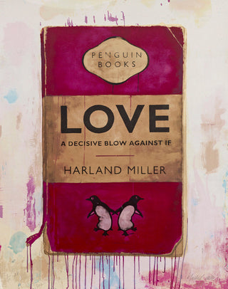 Harland Miller, Love A Decisive Blow Against If, 2012 contemporary Print by the British Artist.